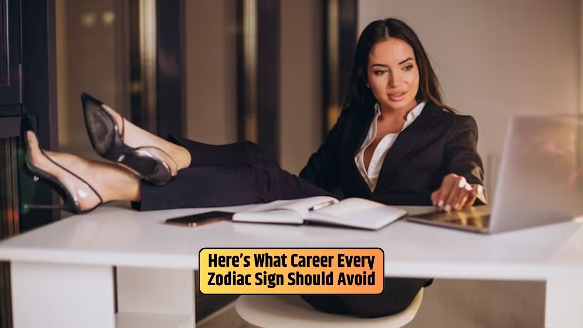 Lying on her chair in the office, a girl contemplates the career every zodiac sign should avoid for success.