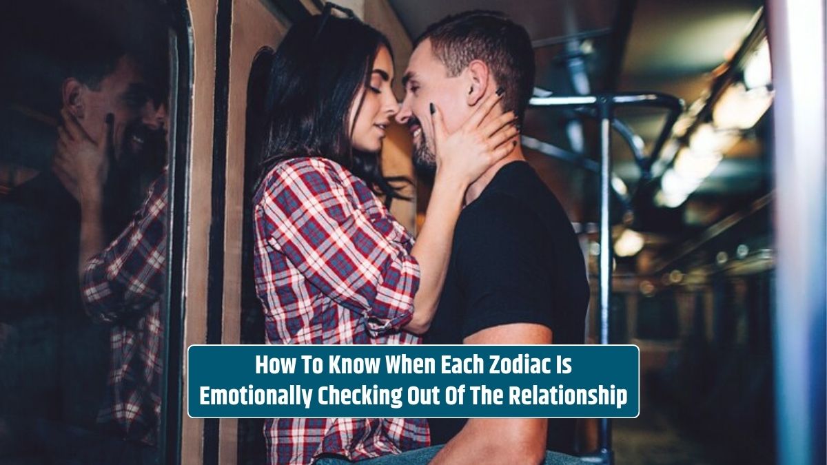 Learn how to know when each zodiac is emotionally checking out of the relationship, even a couple hugging.