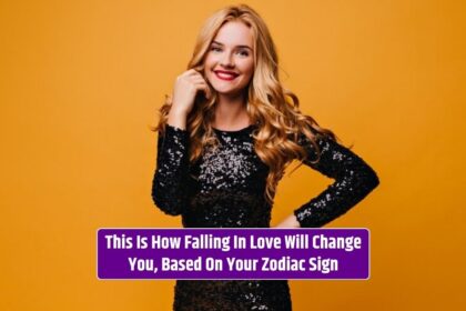 Falling in love will change you, based on your zodiac sign, even for the beautiful girl smiling in a black dress.