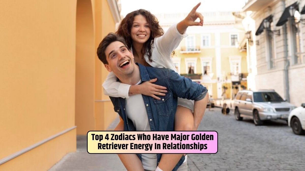 Holding his girlfriend on his back, the boy exudes major golden retriever energy, bringing warmth and joy to relationships.