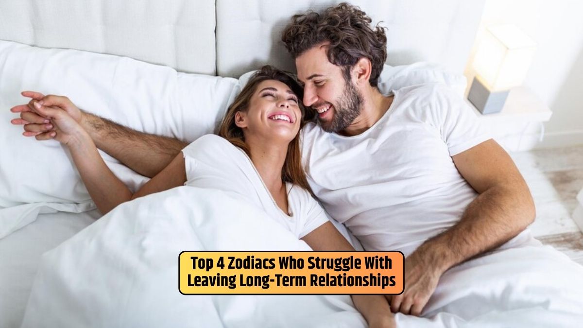 Lying in bed, laughing, the couple struggles with leaving long-term relationships, navigating the complexities of emotional ties.