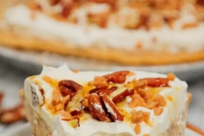 Pecan Cream Pie, Pie Crust, Gooey Filling, Brown Sugar, Whipped Cream, Vanilla Extract, Nutty Delight, Decadent Dessert, Baked Goodness, Holiday Treat,