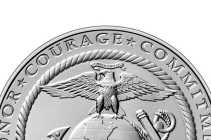 Marine Corps, Bronze Medal, U.S. Mint, 2023 Releases, Commemorative, Core Values, Semper Fidelis, Amphibious Landing, Numismatic Excellence, Matte Finish,