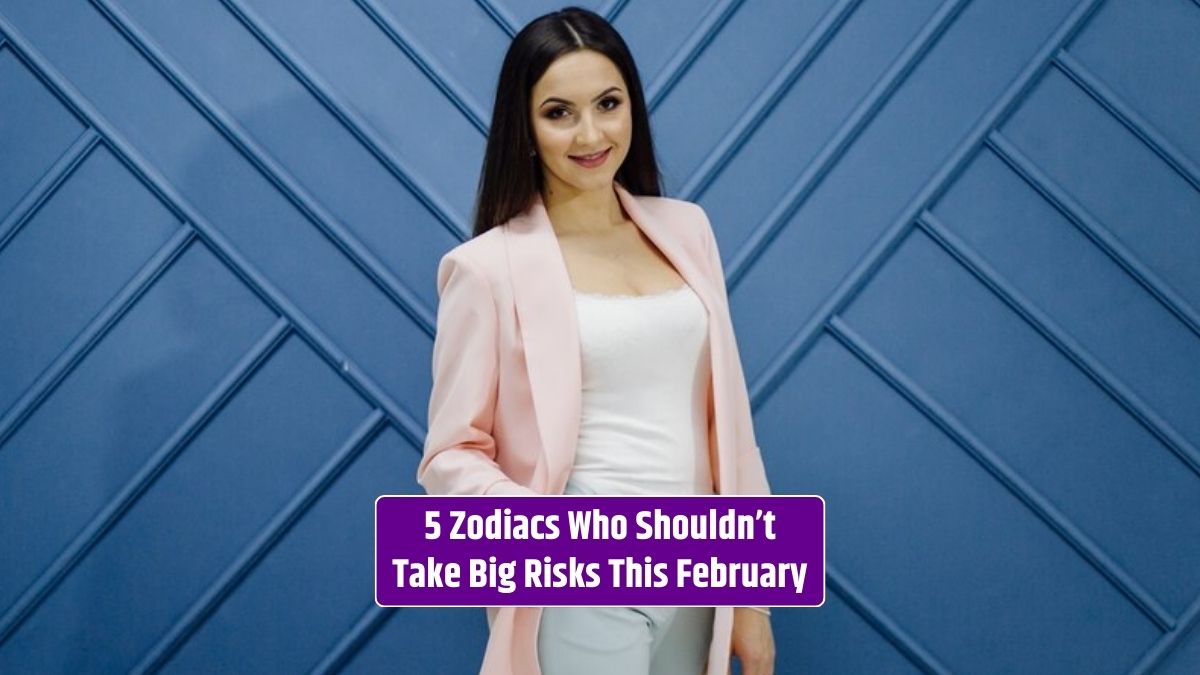 The girl wearing a white dress shouldn't take big risks this February to avoid unnecessary complications.