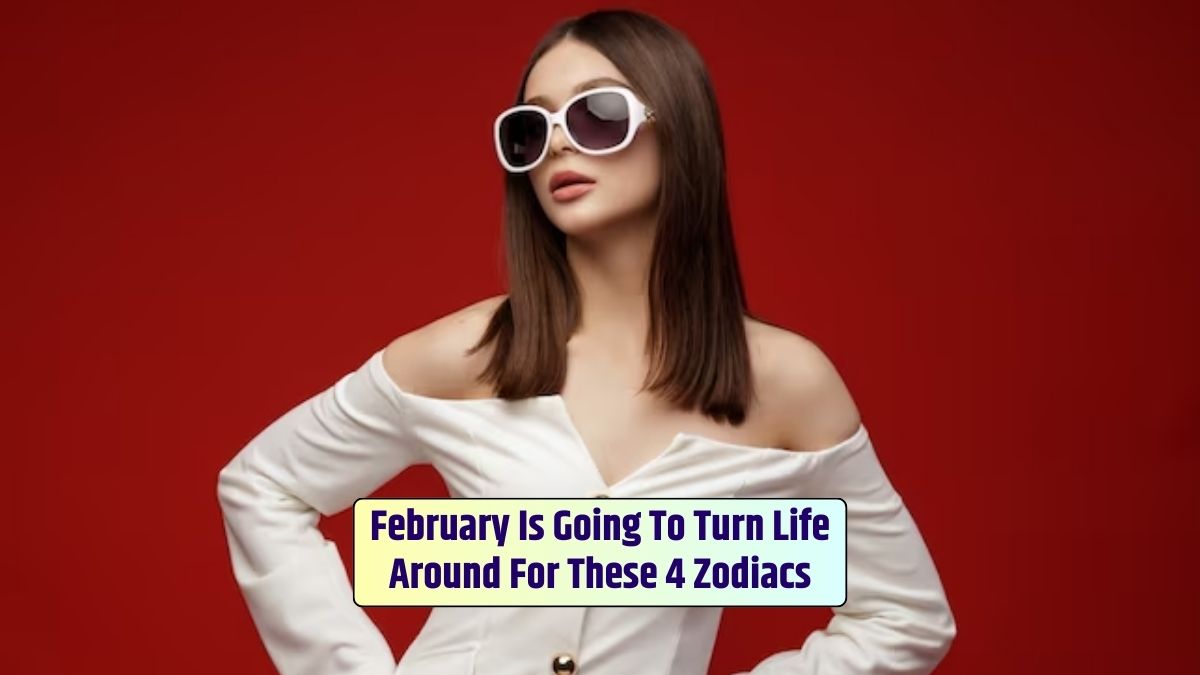 In her white dress, the girl believes February is going to turn her life around completely.